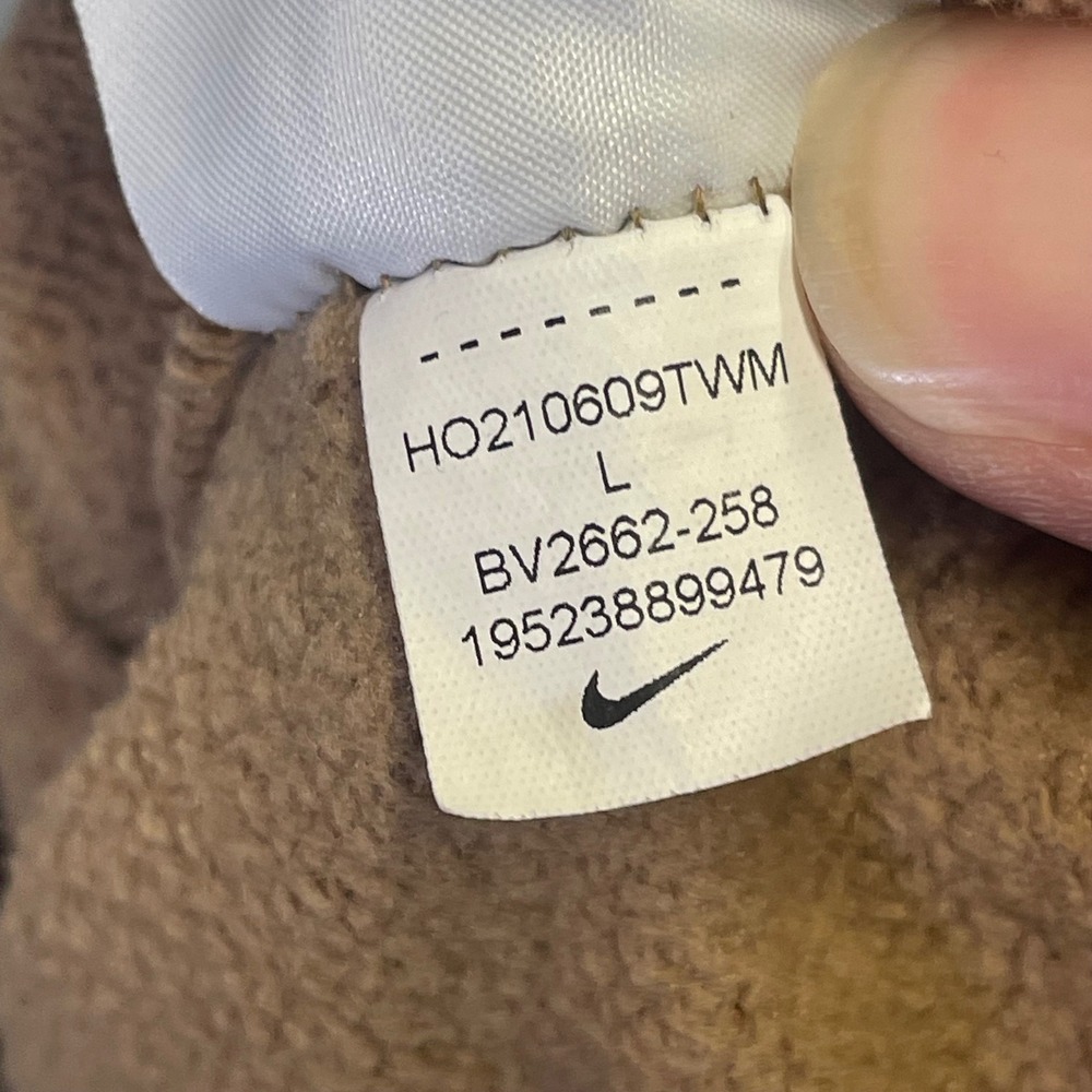 Nike Sweatshirt Mens Large Tan Embroidered Logo‎ Crewneck BV2662-258 - Picture 8 of 9